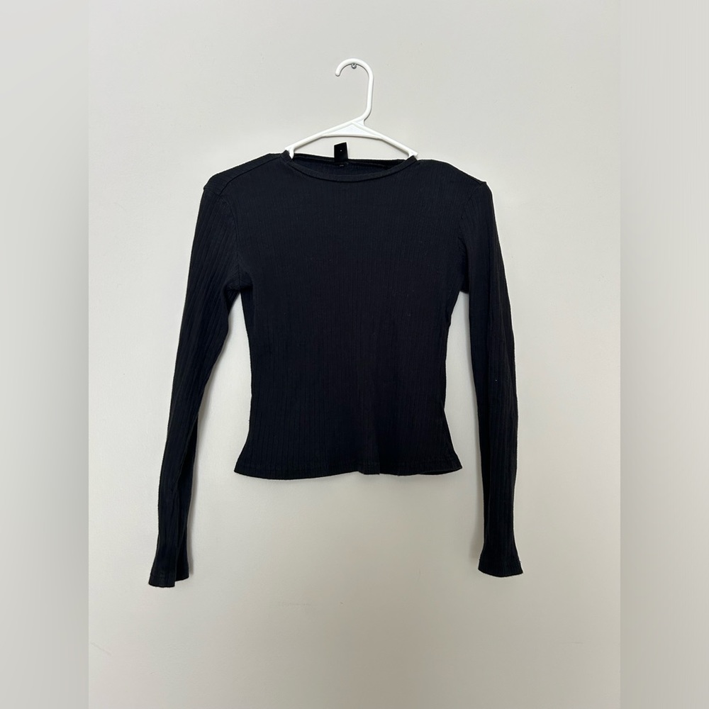 Women’s SHEIN Ribbed Long Sleeve Top